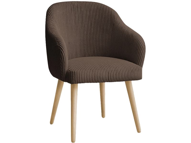 BOBOCHIC Stuhl SOPHIE Stoff rotbraun