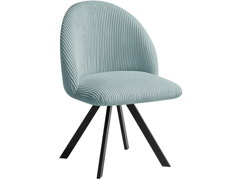 BOBOCHIC Stuhl LALIE Stoff hellblau