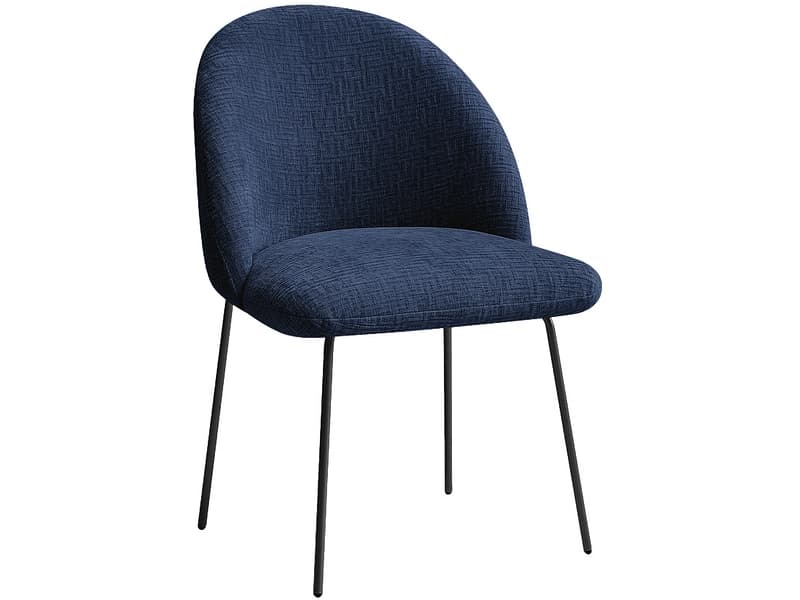 BOBOCHIC Stuhl LALIE Stoff dunkelblau