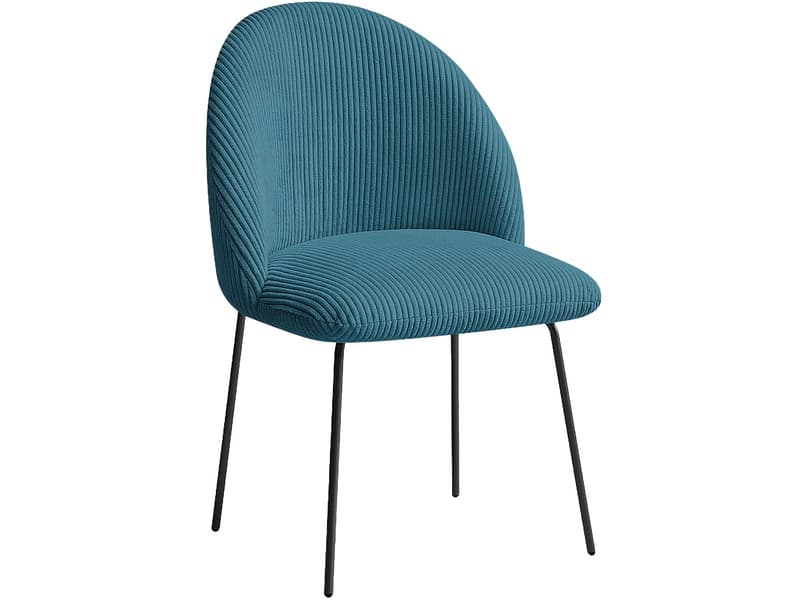 BOBOCHIC Stuhl LALIE Stoff dunkelblau