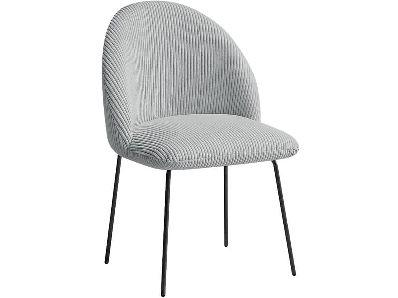 BOBOCHIC Stuhl LALIE Stoff hellgrau