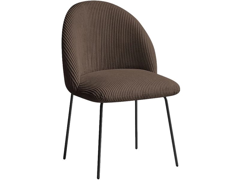 BOBOCHIC Stuhl LALIE Stoff rotbraun