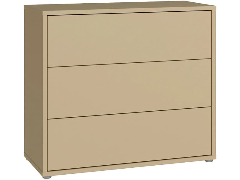 Kommode ALICE SPRINGS 3 Schubladen 41.5x94.8x83.1cm gelb dekor