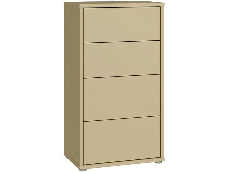 Kommode ALICE SPRINGS 4 Schubladen 34.9x54.8x99.1cm gelb dekor
