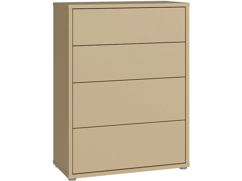 Kommode ALICE SPRINGS 4 Schubladen 34.9x74.8x99.1cm gelb dekor