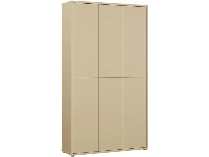 Schuhschrank ALICE SPRINGS 40 Paar Schuhe 6 Türen gelb