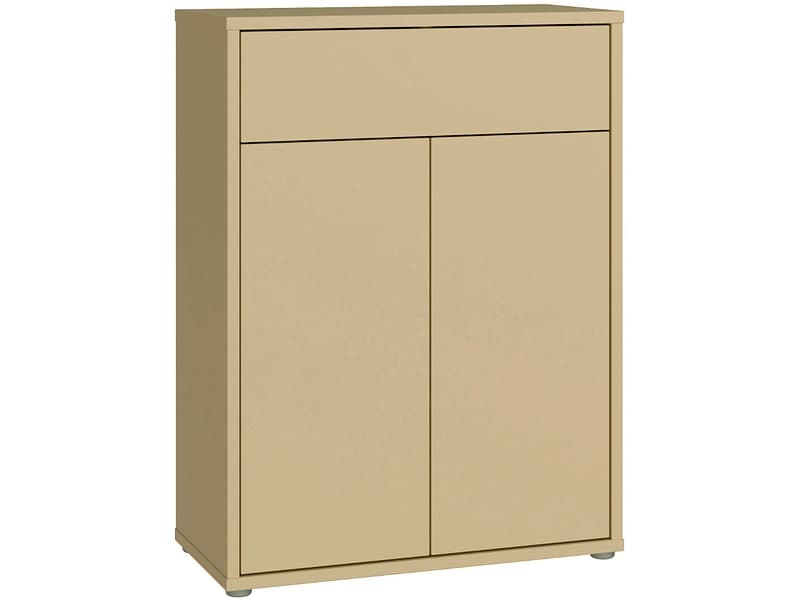 Kommode ALICE SPRINGS 2 Türen 1 Schublade 34.9x74.5x99.1cm gelb dekor