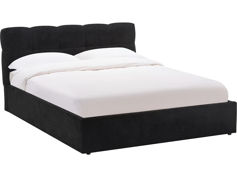 Kastenbett TANGO 160x200cm stoff schwarz