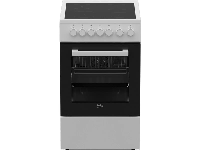 BEKO Kochherd FSM67320GXS Glaskeramik