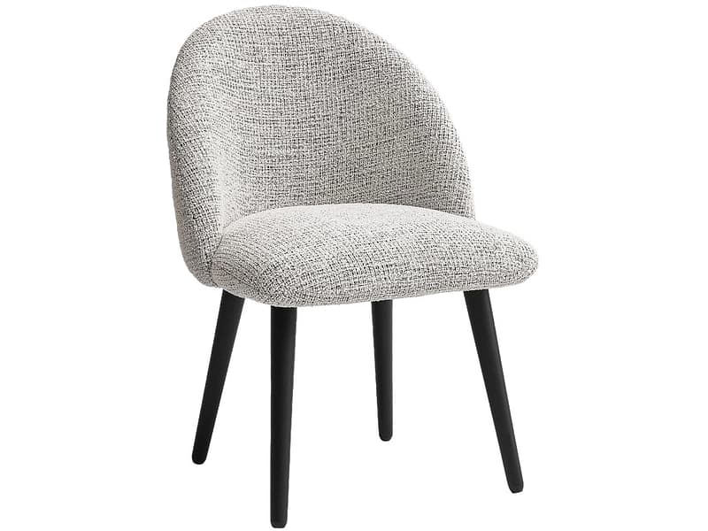 BOBOCHIC Stuhl LALIE Stoff hellgrau