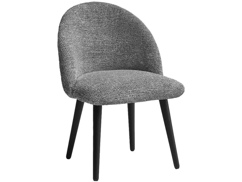 BOBOCHIC Stuhl LALIE Stoff dunkelgrau