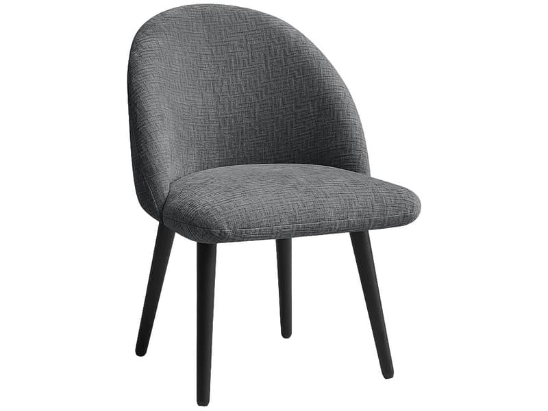 BOBOCHIC Stuhl LALIE Stoff dunkelgrau