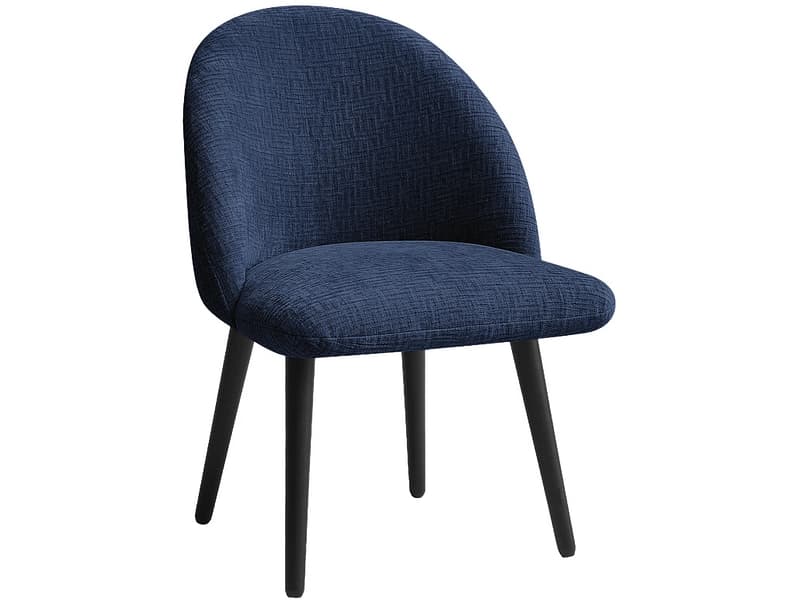 BOBOCHIC Stuhl LALIE Stoff dunkelblau