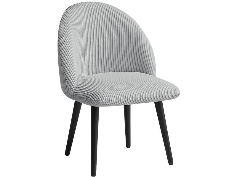 BOBOCHIC Stuhl LALIE Stoff hellgrau