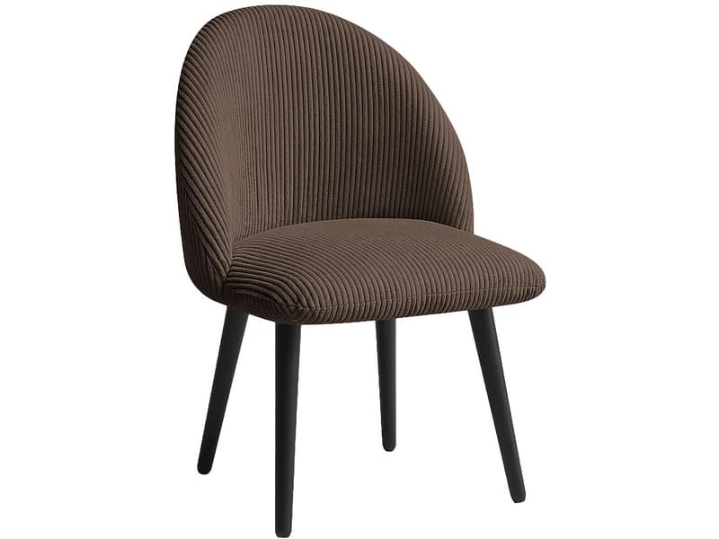 BOBOCHIC Stuhl LALIE Stoff rotbraun
