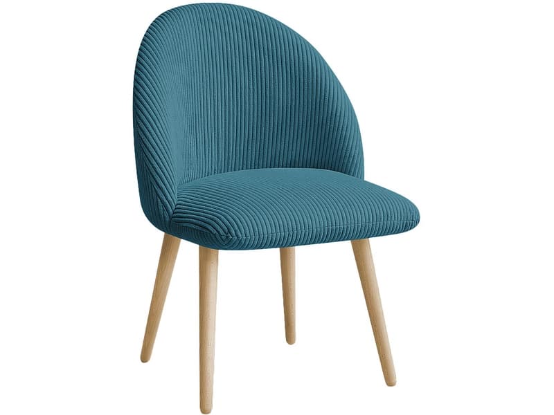 BOBOCHIC Stuhl LALIE Stoff dunkelblau