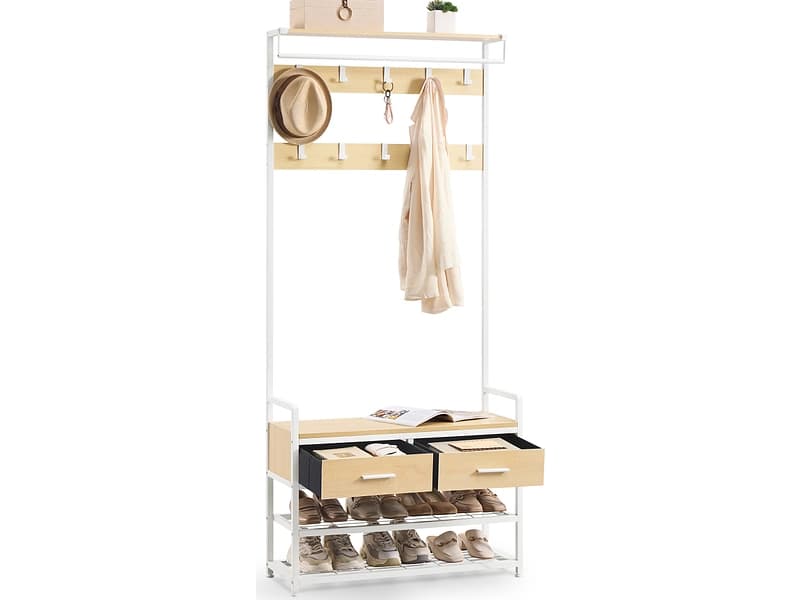 Garderobe SONGMICS LIGHTY 80.4x30x181.6cm eiche