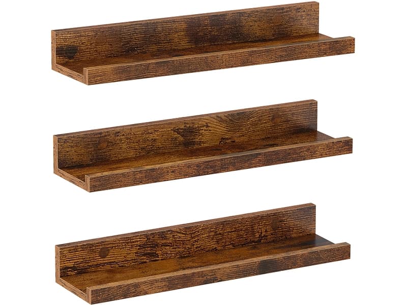 Wandregal SONGMICS RUSTIK 38x10x5cm vintage braun