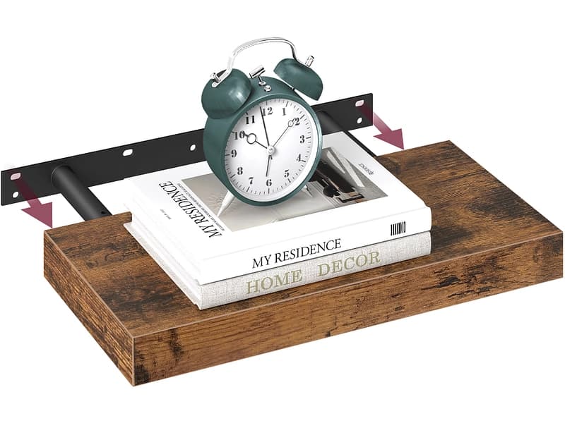 Wandregal SONGMICS RUSTIK 40x20x3.8cm vintage braun