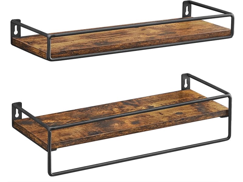 Wandregal SONGMICS RUSTIK 40x15.5x5cm vintage braun