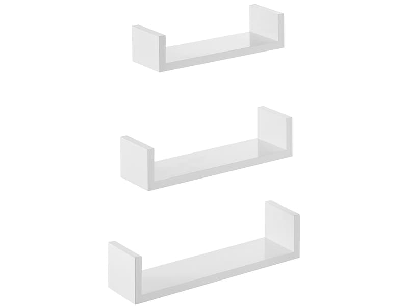 Wandregal SONGMICS LIGHTY 40x10x9cm weiss