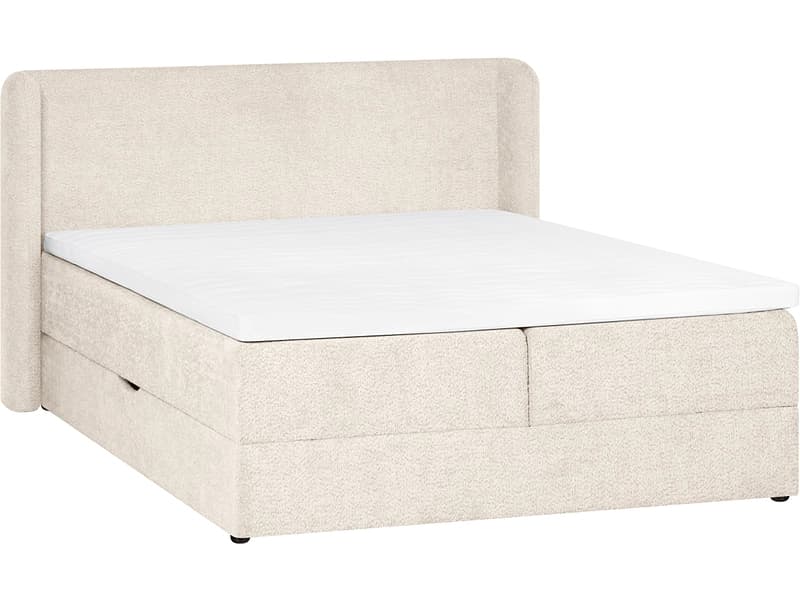 Boxspringbett MARGOT beige 160x200cm fest