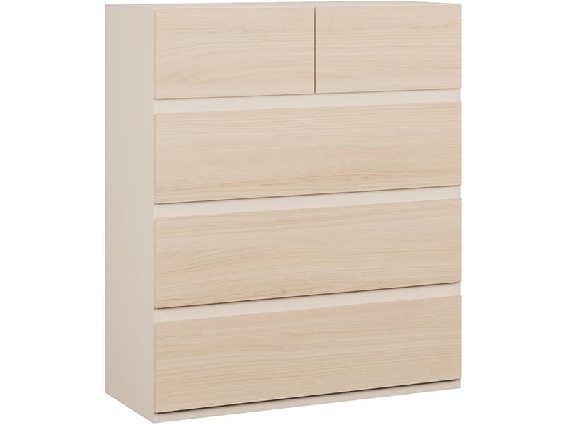 Kommode OSAKA 5 Schubladen 42x100.2x119cm nussbaum dekor