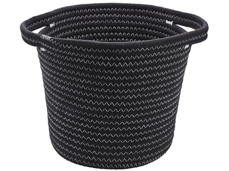 Aufbewahrungsbox ROPE schwarz 22x22x19cm