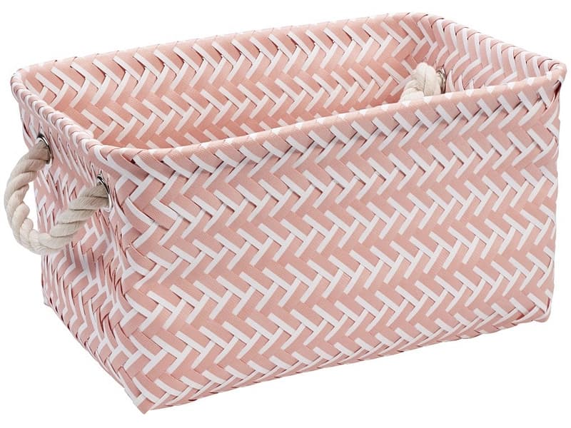 Aufbewahrungsbox WOVE rosa 12x31x16cm