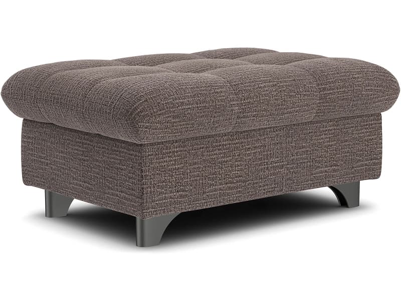 Hocker GEMINI II 108x108x46cm stoff braun