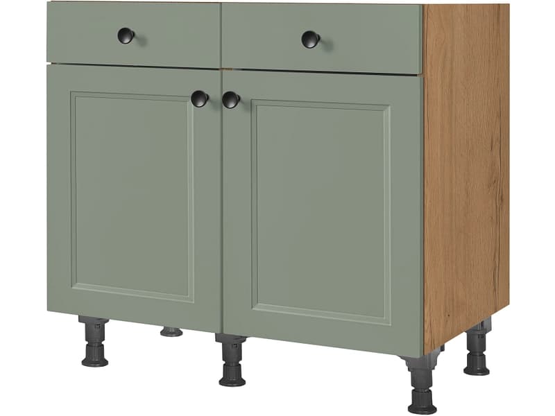 MODUSET Küchenunterschrank CASCADA 90x58x87cm schilf