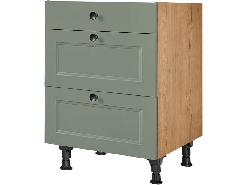 MODUSET Küchenunterschrank CASCADA 60x58x87cm schilf