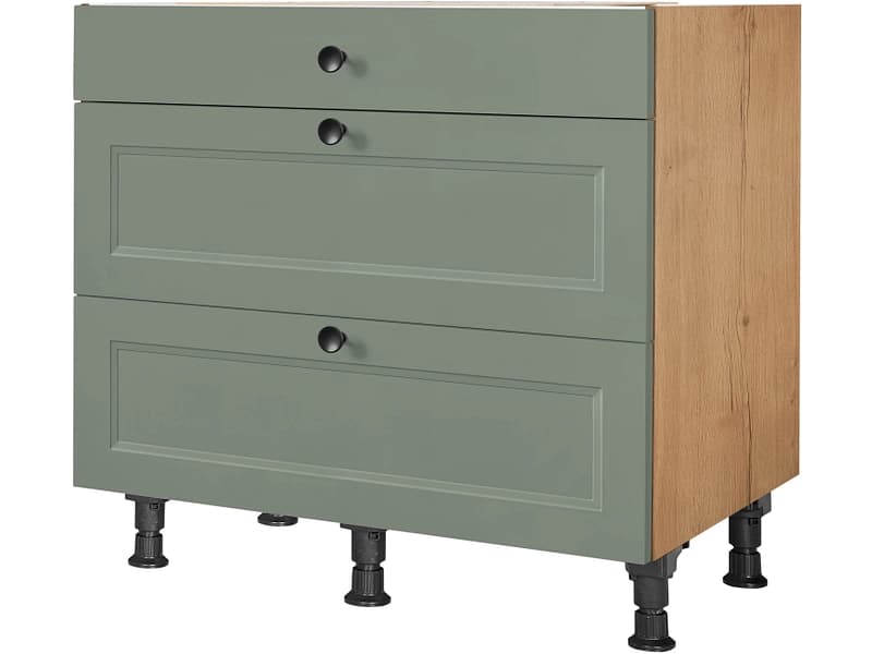 MODUSET Küchenunterschrank CASCADA 90x58x87cm schilf