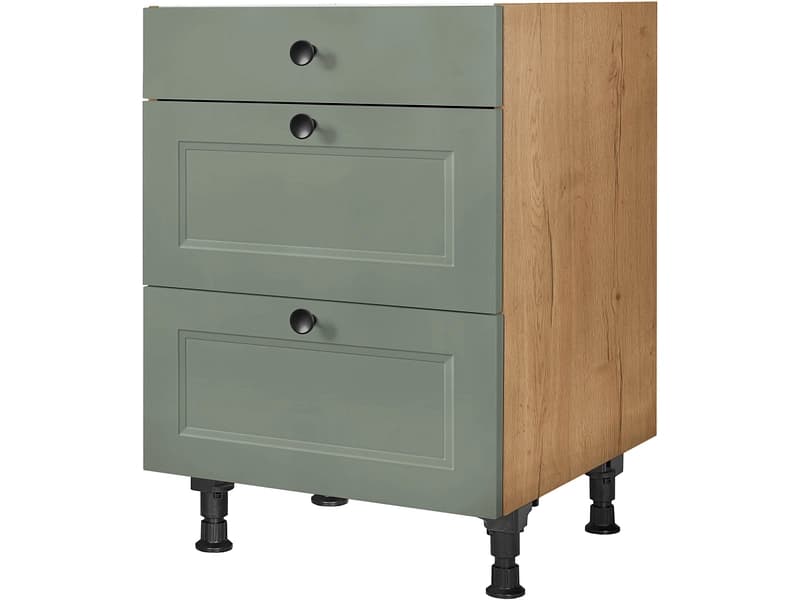 MODUSET Küchenunterschrank CASCADA 60x58x87cm schilf