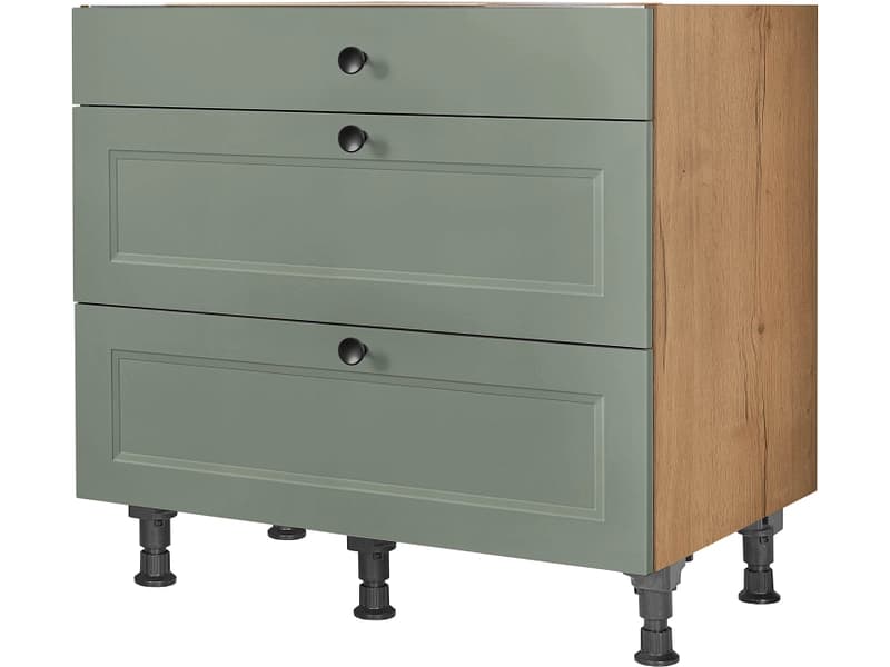 MODUSET Küchenunterschrank CASCADA 90x58x87cm schilf