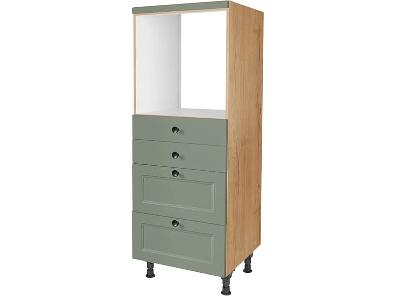 MODUSET Halbhoher Backofenschrank CASCADA 60x58x166cm schilf