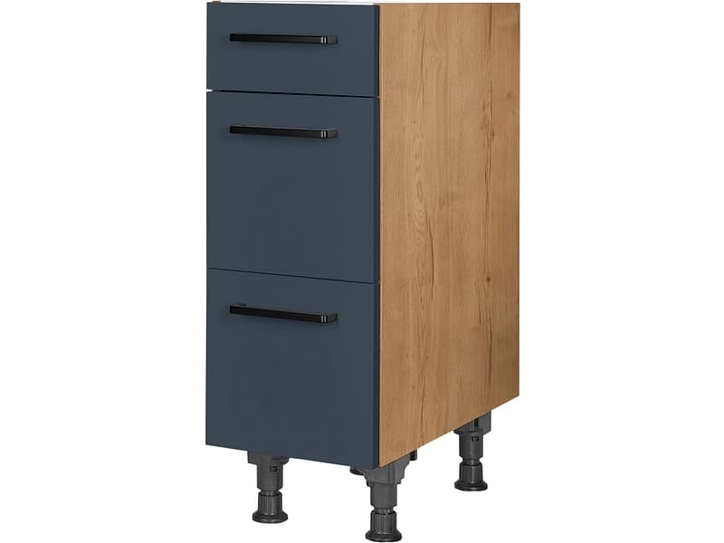 MODUSET Küchenunterschrank EASYTOUCH 30x58x77cm fjordblau