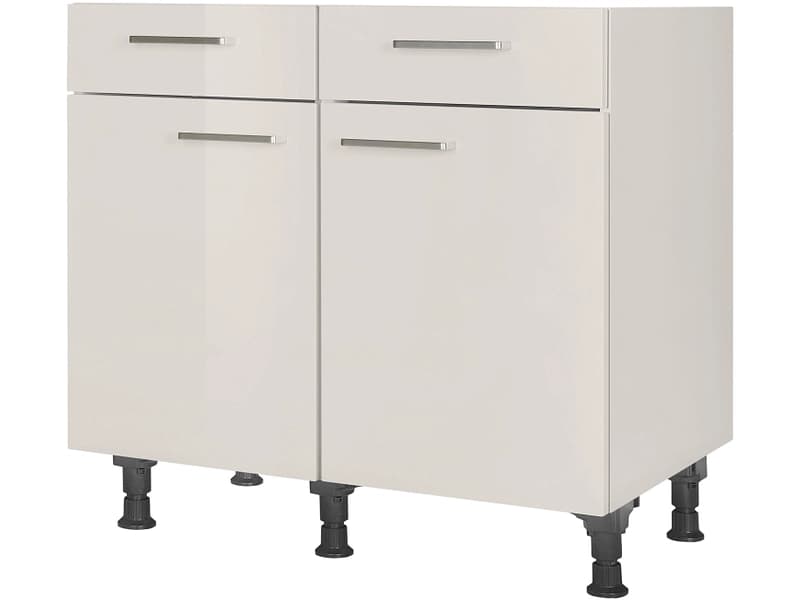 MODUSET Küchenunterschrank FLASH 90x58x87cm seidengrau