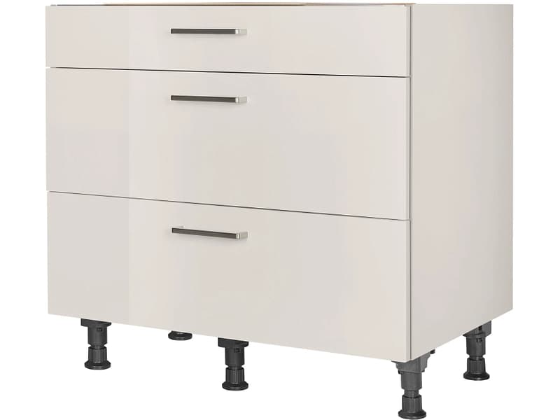 MODUSET Küchenunterschrank FLASH 90x58x87cm seidengrau