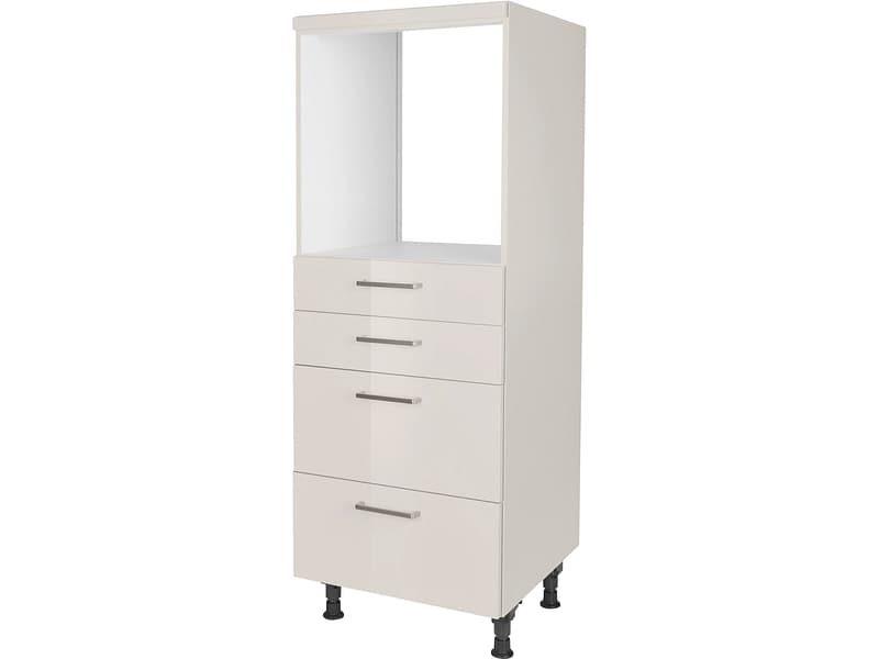 MODUSET Halbhoher Backofenschrank FLASH 60x58x166cm seidengrau