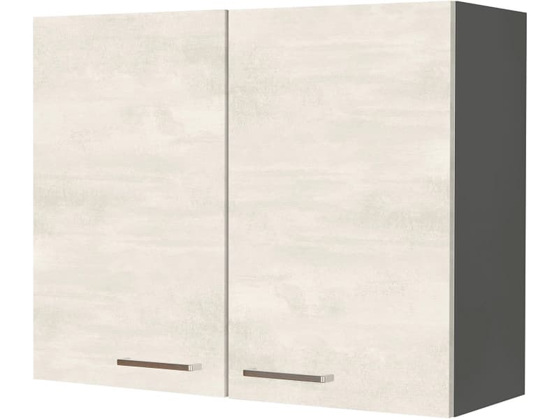 MODUSET Küchenoberschrank RIVA 90x37x72cm weissbeton