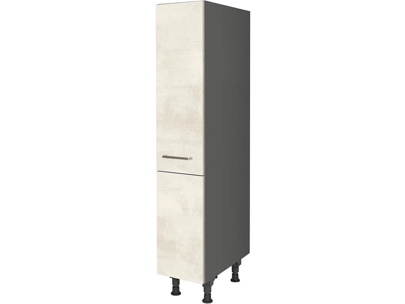MODUSET Halbhoher Küchenhochschrank RIVA 30x58x166cm weissbeton