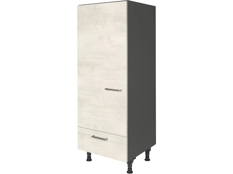 MODUSET Kühlschrank-Hochschrank RIVA 60x58x166cm weissbeton