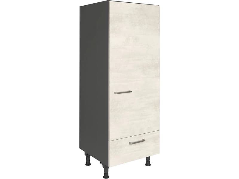 MODUSET Kühlschrank-Hochschrank RIVA 60x58x166cm weissbeton