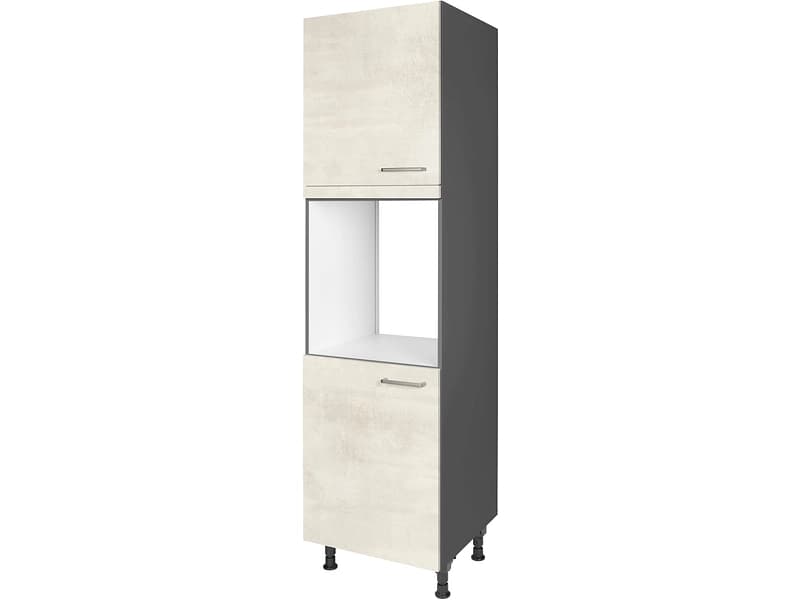 MODUSET Backofen-Hochschrank RIVA 60x58x217cm weissbeton