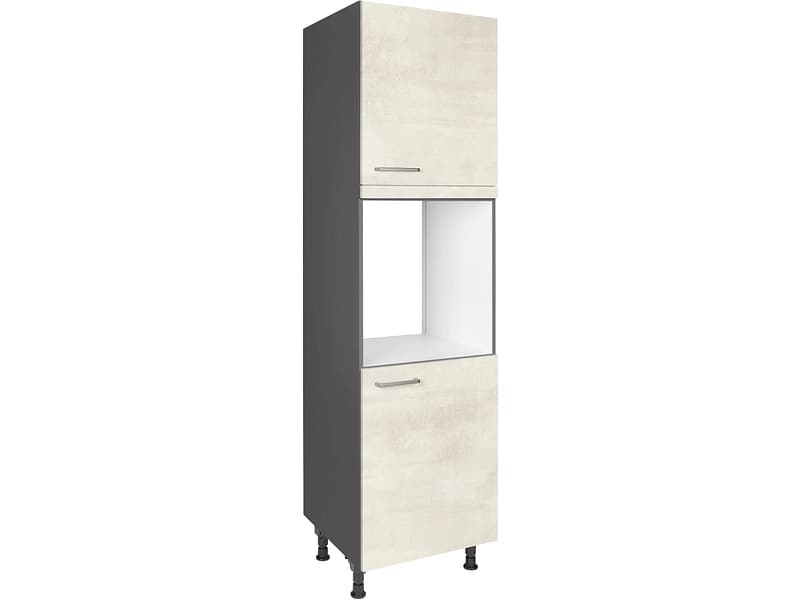 MODUSET Backofen-Hochschrank RIVA 60x58x217cm weissbeton