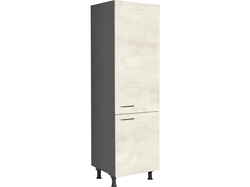 MODUSET Kühlschrank-Hochschrank RIVA 60x58x217cm weissbeton