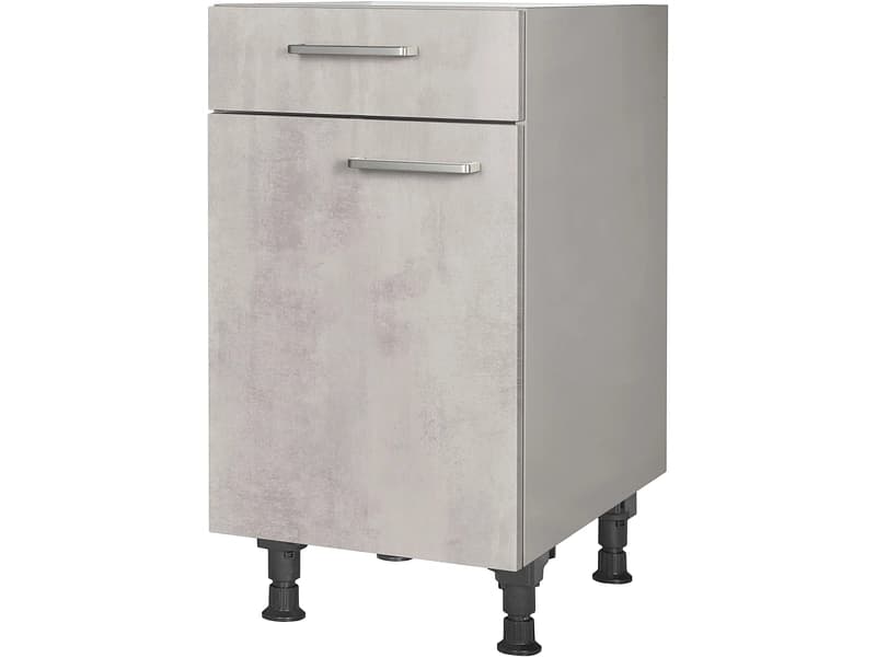 MODUSET Küchenunterschrank RIVA 45x58x87cm beton grau