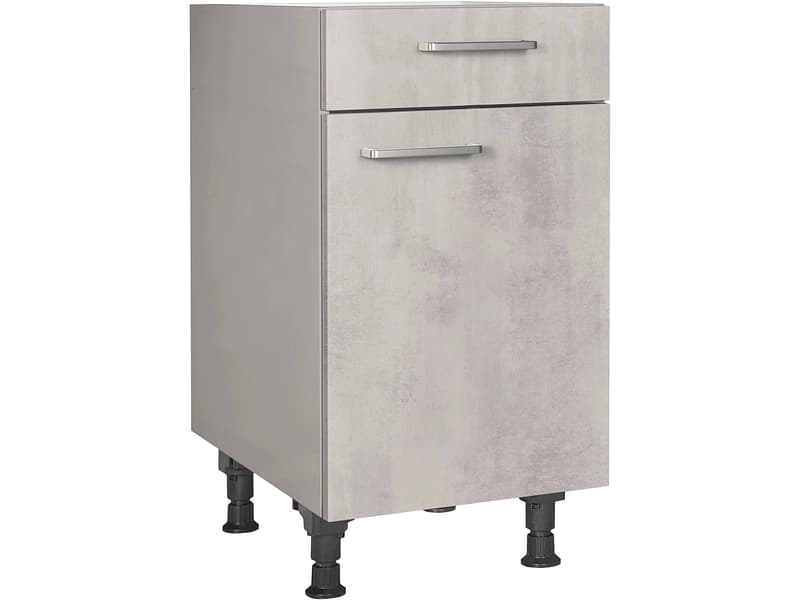 MODUSET Küchenunterschrank RIVA 45x58x87cm beton grau