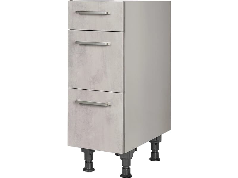 MODUSET Küchenunterschrank RIVA 30x58x87cm beton grau